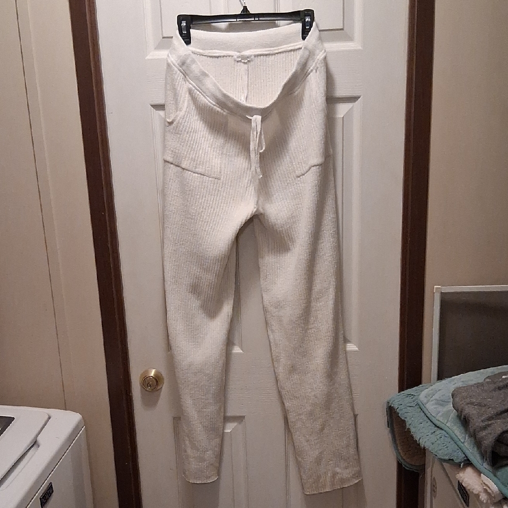 Adyson Parker Cream Ribbed Joggers